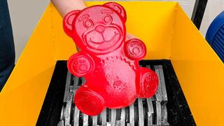 Shredding Machine Vs Jelly Bear!