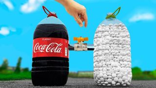 Experiment: Coca Cola and Mentos in a Bottles