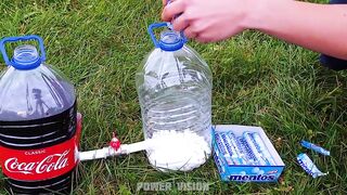 Experiment: Coca Cola and Mentos in a Bottles