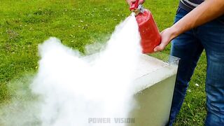Experiment: Fire Extinguisher Under Water