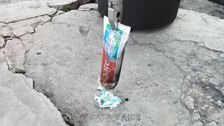 Experiment: Lava Vs Toothpaste