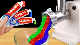 Experiment: Meat Grinder Vs Rainbow Toothpaste