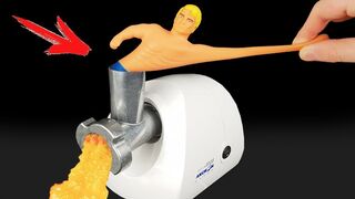 Experiment: Meat Grinder Vs Stretch Armstrong