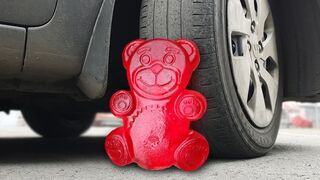 Experiment: Car Vs Jelly Bear