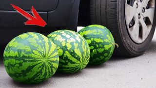 Experiment: Car Vs Watermelons