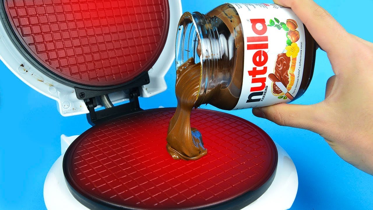What if to Drop NUTELLA into Waffle Maker