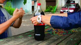 EXPERIMENT Coca-Cola VS 1000 Rubber Band