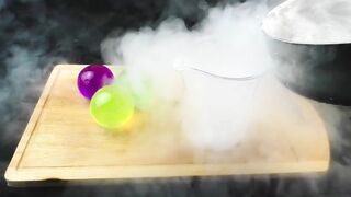 EXPERIMENTS  Orbeez in Liquid Nitrogen & Dry Ice