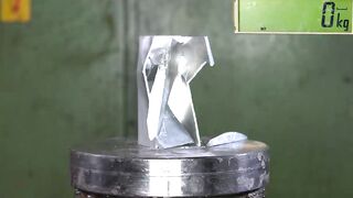 How Strong is Aluminium + Gallium Alloy? Hydraulic Press Test!