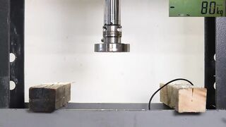 How Strong is Hardened Glass? Hydraulic Press Test!