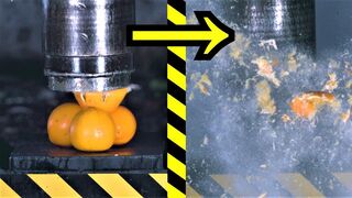 Exploding Fruits with World's Fastest Press