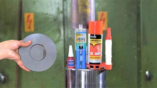 Which is the Best Glue for Steel Parts? Hydraulic Press Test!