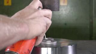Making Coins with 150 Ton Hydraulic Press