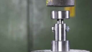 How Strong Are Steel Bolts? Hydraulic Press Test!