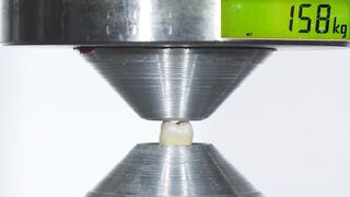 How Strong are Teeth? Hydraulic Press Test!