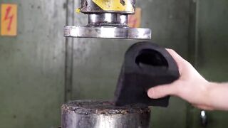 How Strong Are Rubber Parts? Hydraulic Press Test!
