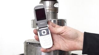 How Strong Are Nokia Phones? Hydraulic Press Test!