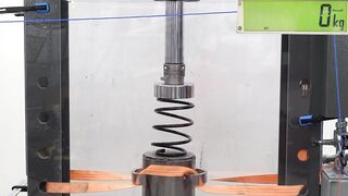 How Strong Are Car Springs? Hydraulic Press Test! Don't Try This at Home!