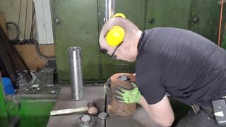 How Many Soda Cans Can You Fit in Pringles Can with Hydraulic Press?