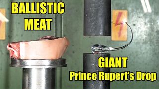 How DANGEROUS Are Prince Rupert's Drops? Hydraulic Press Test!