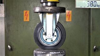 How Strong Are Industrial Rollers? Hydraulic Press Test!