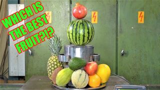 Crushing Fruits with Hydraulic Press Satisfying Compilation VOL1