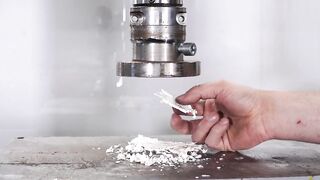 Can You Turn Eggshells into Bone? Hydraulic Press Test!