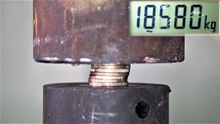How Strong Are Coins? Hydraulic Press Test!