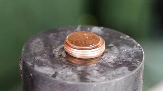 How Strong Are Coins? Hydraulic Press Test!