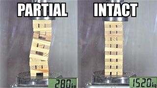 How Strong Are Jenga Towers? Hydraulic Press Test!