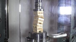 How Strong Are Jenga Towers? Hydraulic Press Test!