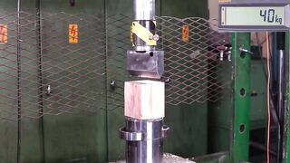How Strong is a Log? Hydraulic Press Test!