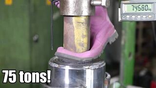 How Strong Are Safety Shoes? Cheap Vs. Expensive in Hydraulic Press Test
