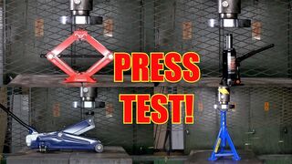 Which is the Strongest Car Jack? Hydraulic Press Test!