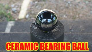 Giant Ceramic Bearing Ball Vs. World's Fastest Press