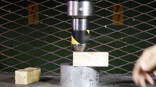 Impaling Different Materials With 150 Ton Hydraulic Spike
