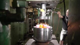 Making Giant Playdough Worms with Hydraulic Press | ODLY SATISFYING!