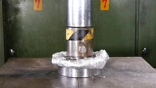 Making Frying Pan from Aluminium Foil with Hydraulic Press | in 4K