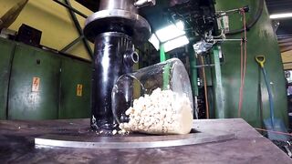 Making Peanut Butter with Hydraulic Press