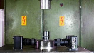 Crushing REAL High Speed Camera with Hydraulic Press