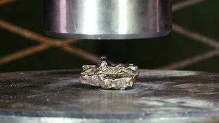 Crushing Meteorite With Hydraulic Press