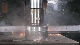 Crushing Sparklers With Hydraulic Press