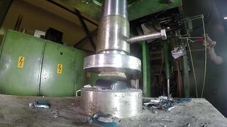Crushing vice and other tough stuff with hydraulic press