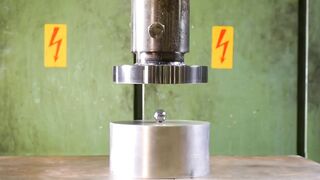 Crushing Adamantium with Hydraulic Press