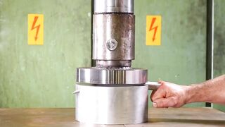 Crushing Adamantium with Hydraulic Press