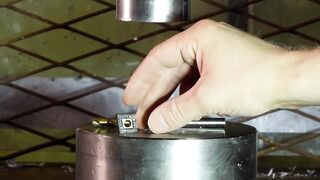 Can you crush tungsten bit with hydraulic press?