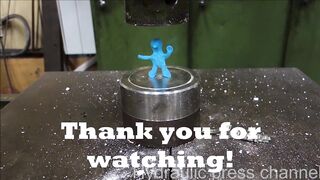 Crushing RED HOT 1000°C KNIFE with hydraulic press