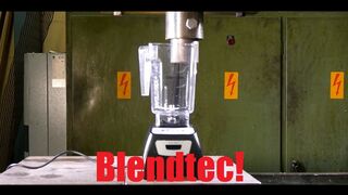 Will it blend or will it crush? Blendtec blender vs. Hydraulic press