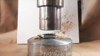 Making art with hydraulic press