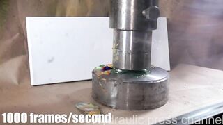 Making art with hydraulic press